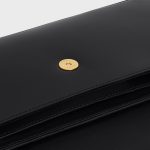 LOLA CLUTCH IN SHINY CALFSKIN BLACK - Image 4